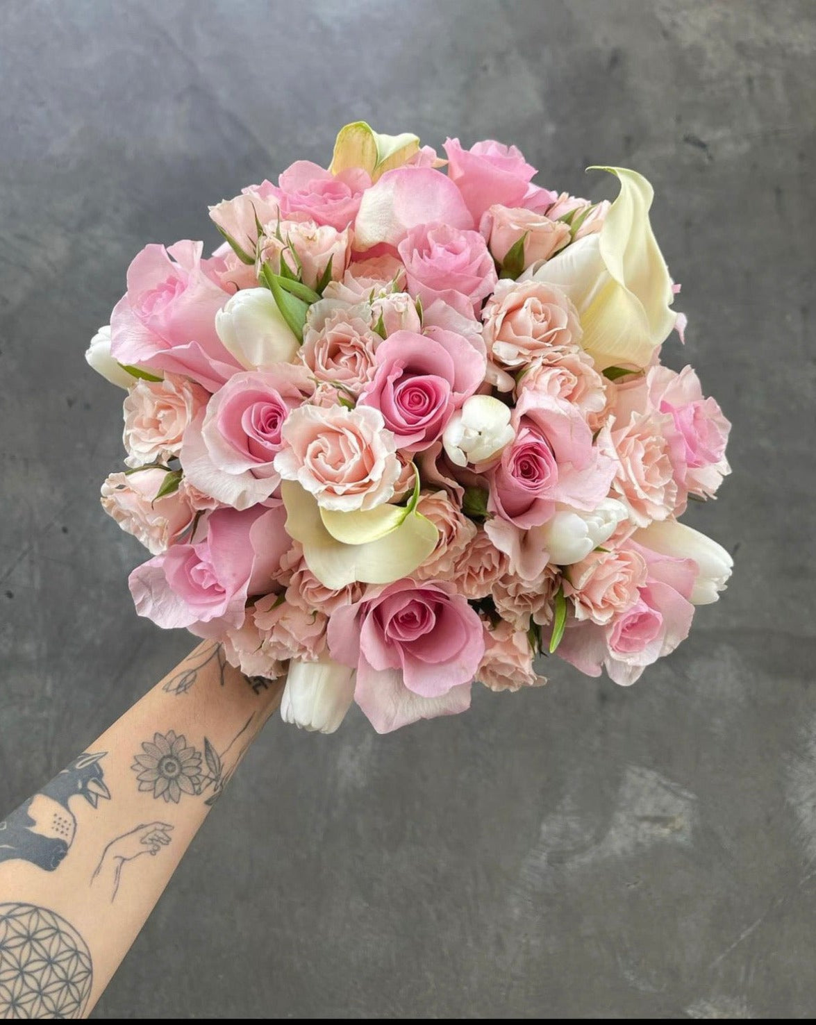 Calla lily bouquet