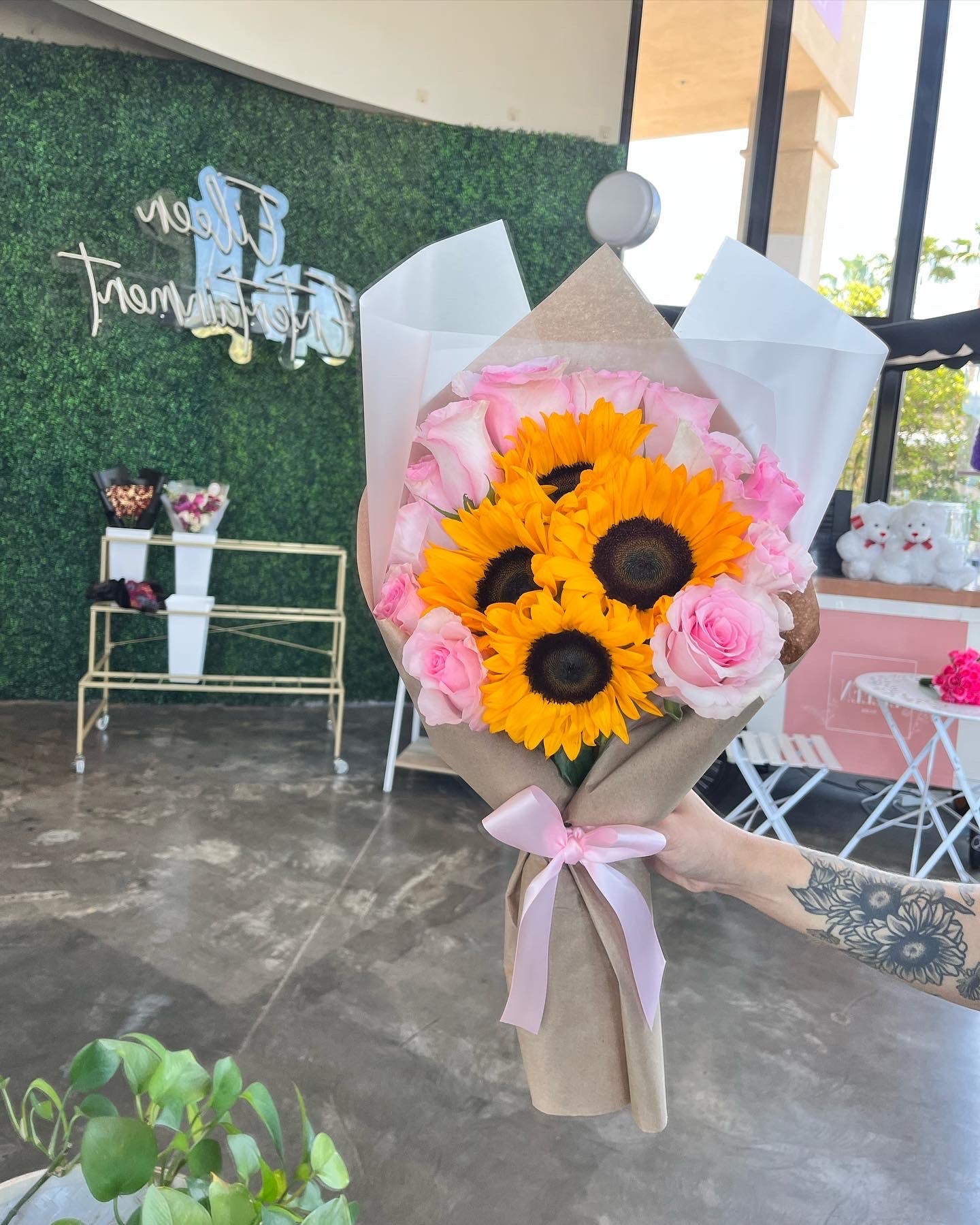 Sunflower & Rose Mix Bouquet