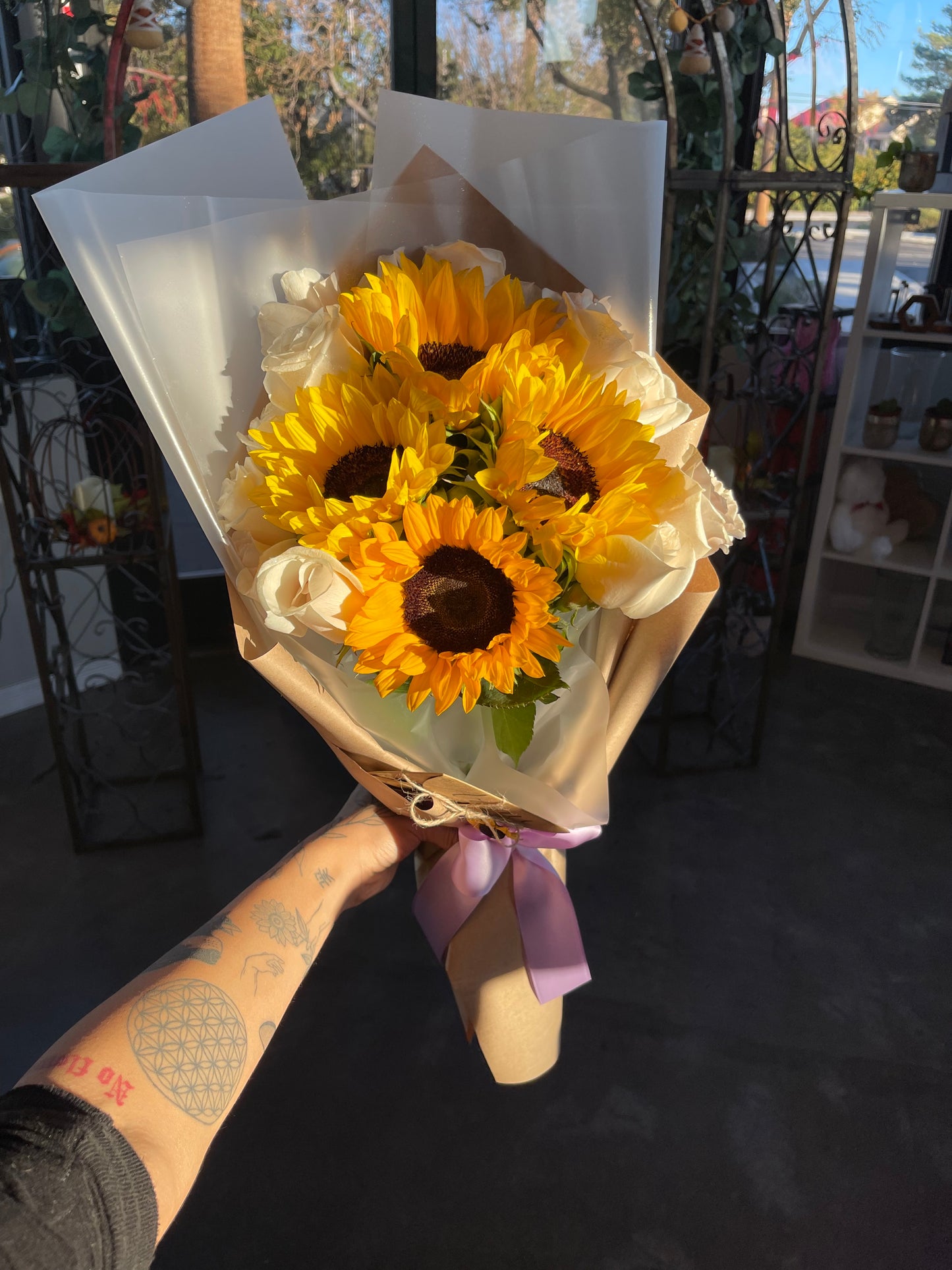 Sunflower & Rose Mix Bouquet