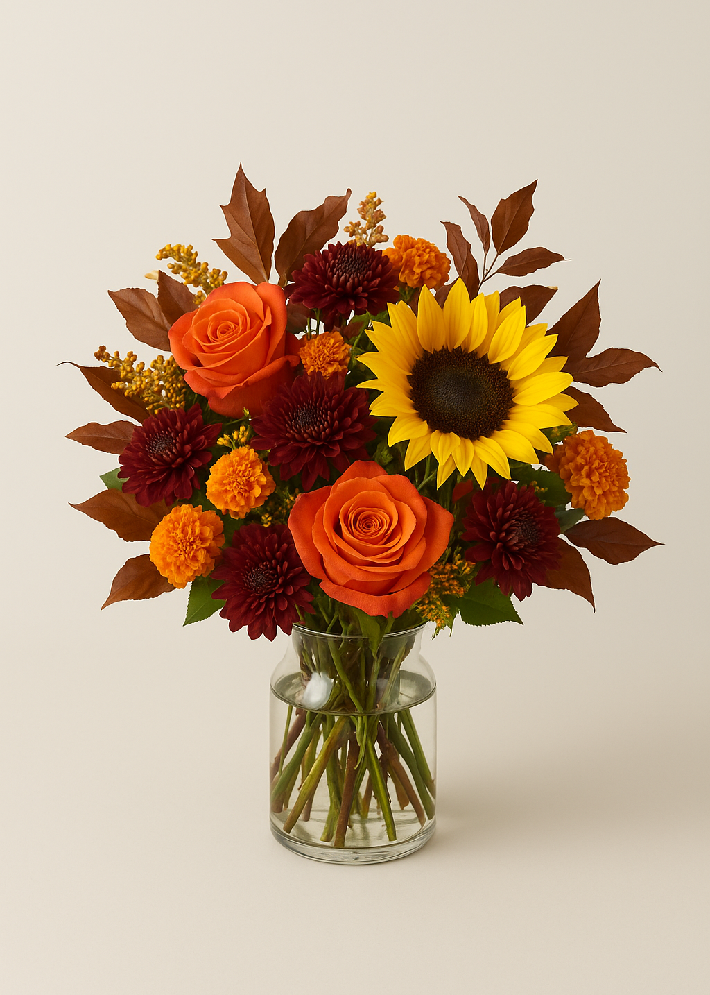 Designer’s choice vase (with roses) - Mother's Day