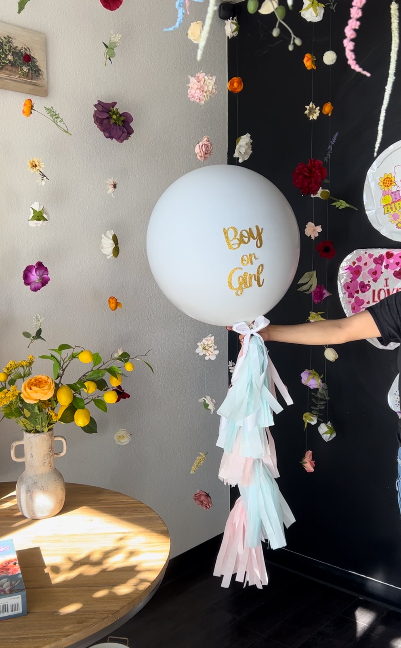 Air filled Gender Reveal Balloon