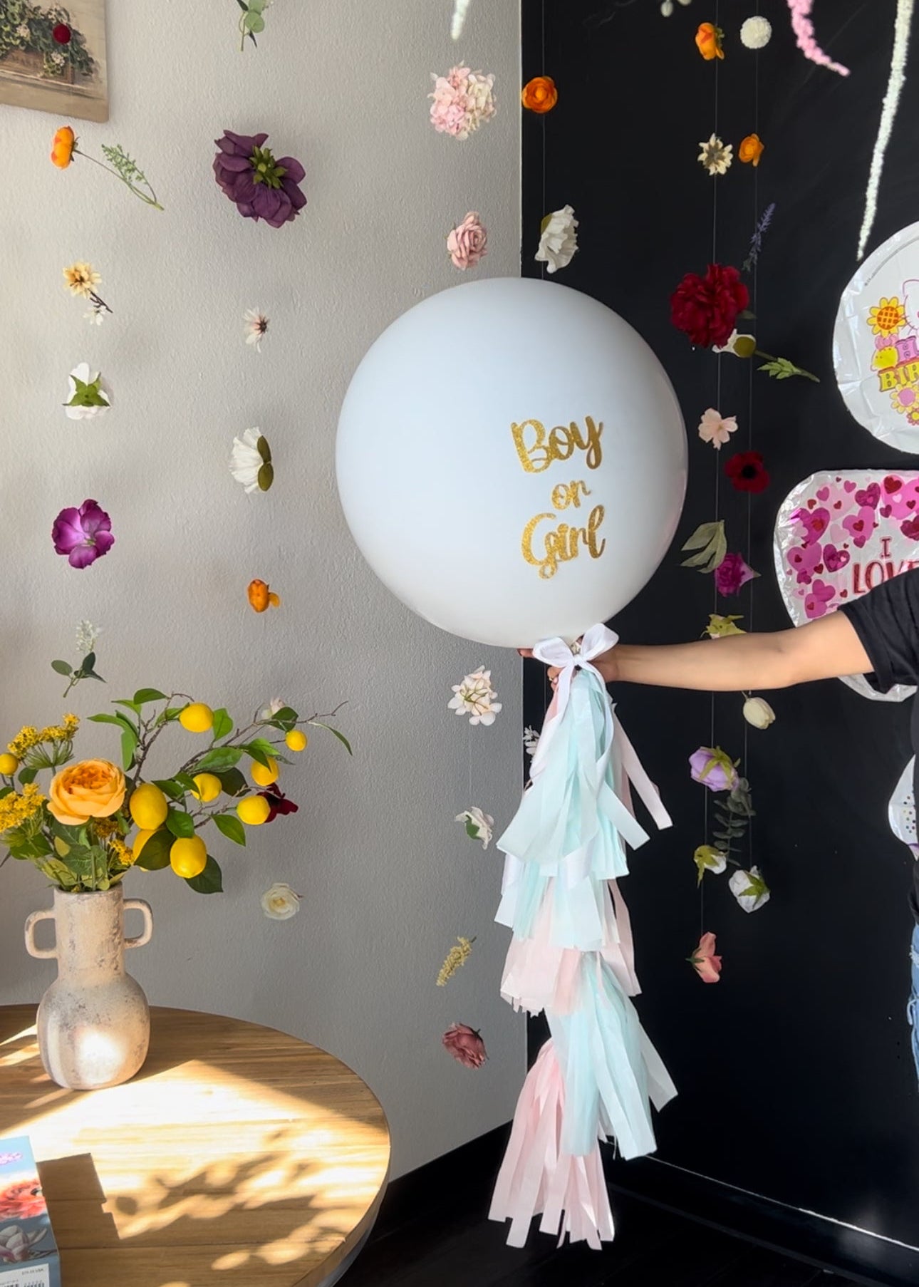 Air filled Gender Reveal Balloon