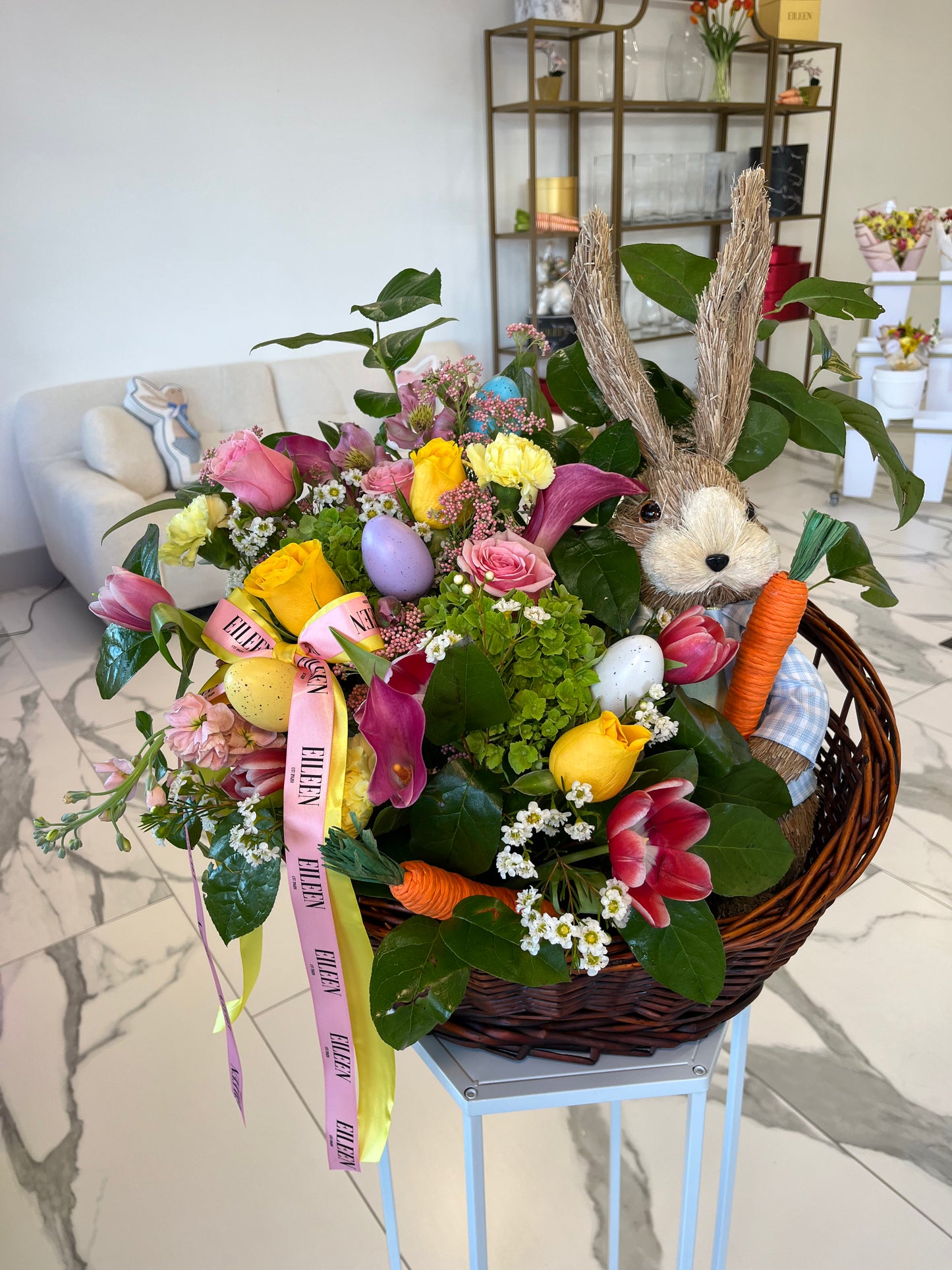 Bunny Bloom Basket