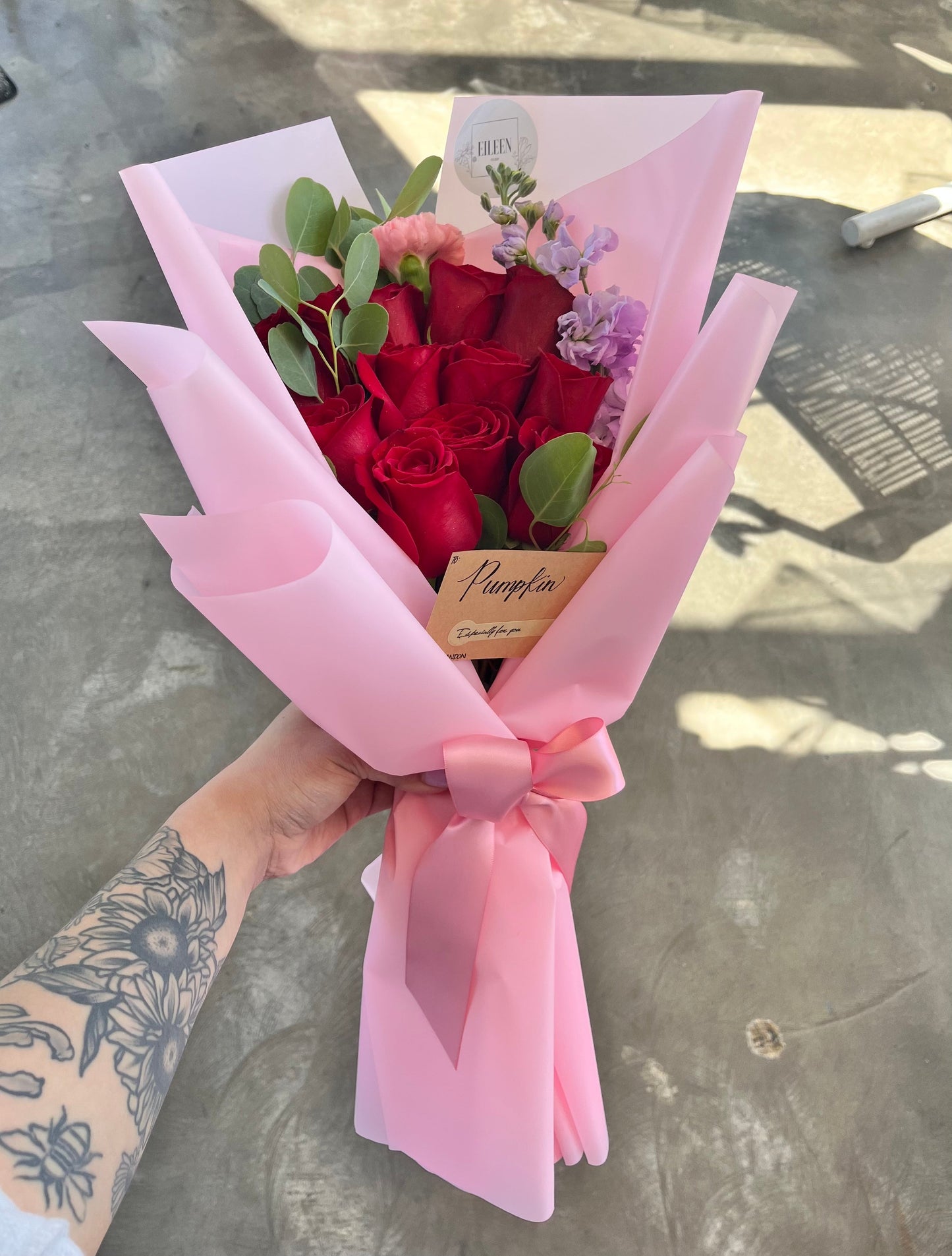 V-Day Korean Dozen with fillers Bouquet