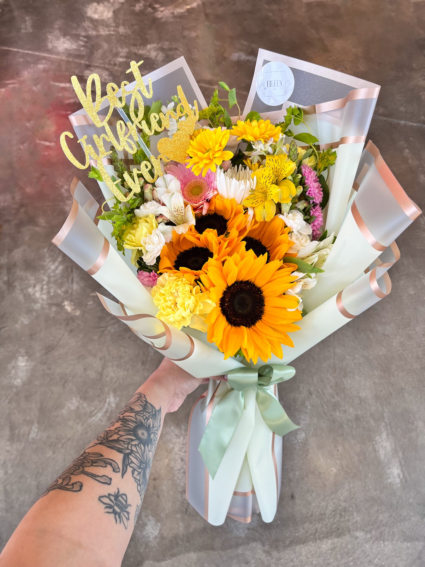 Sunflower & Rose Mix Bouquet