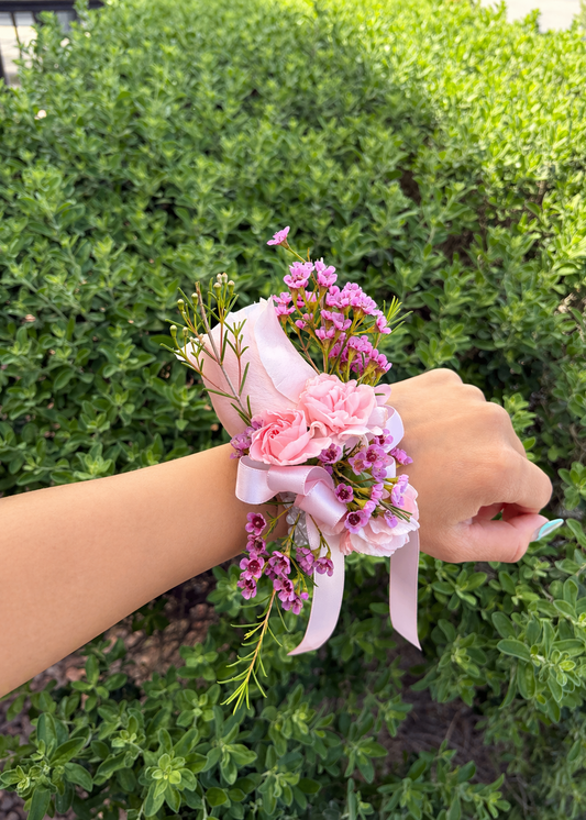 Pink Rose Corsage