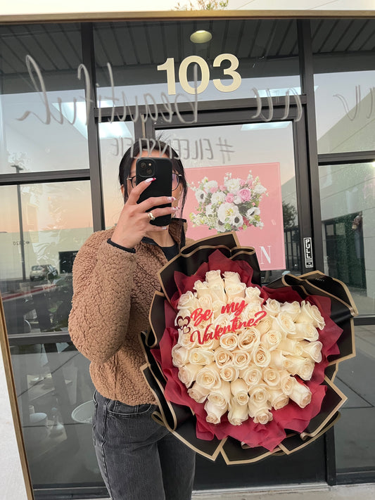 Heart Shaped "Will you be my Valentine"