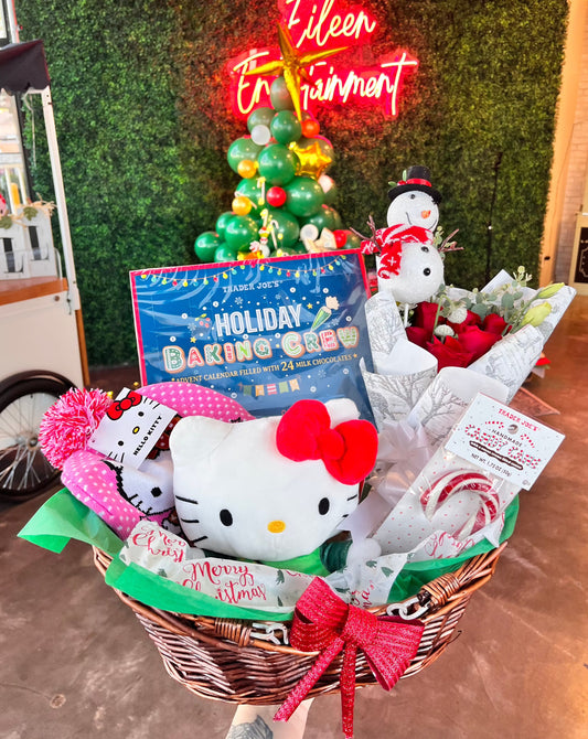 Hello kitty Christmas basket