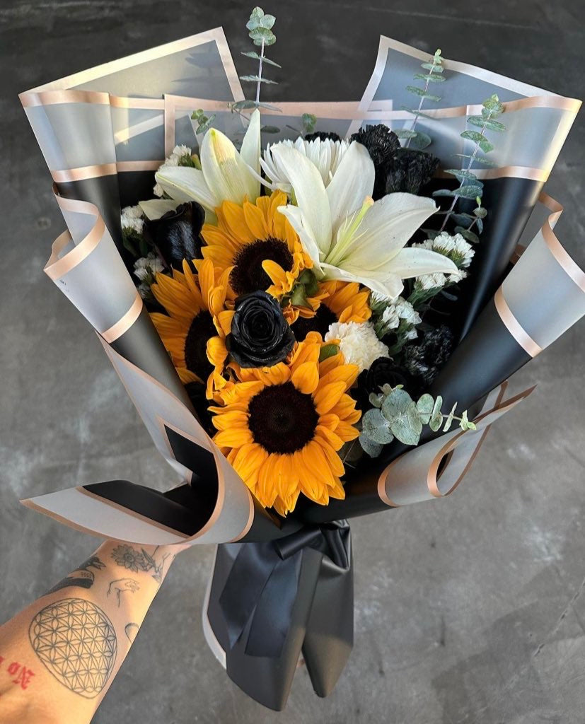 Sunflower & Rose Mix Bouquet