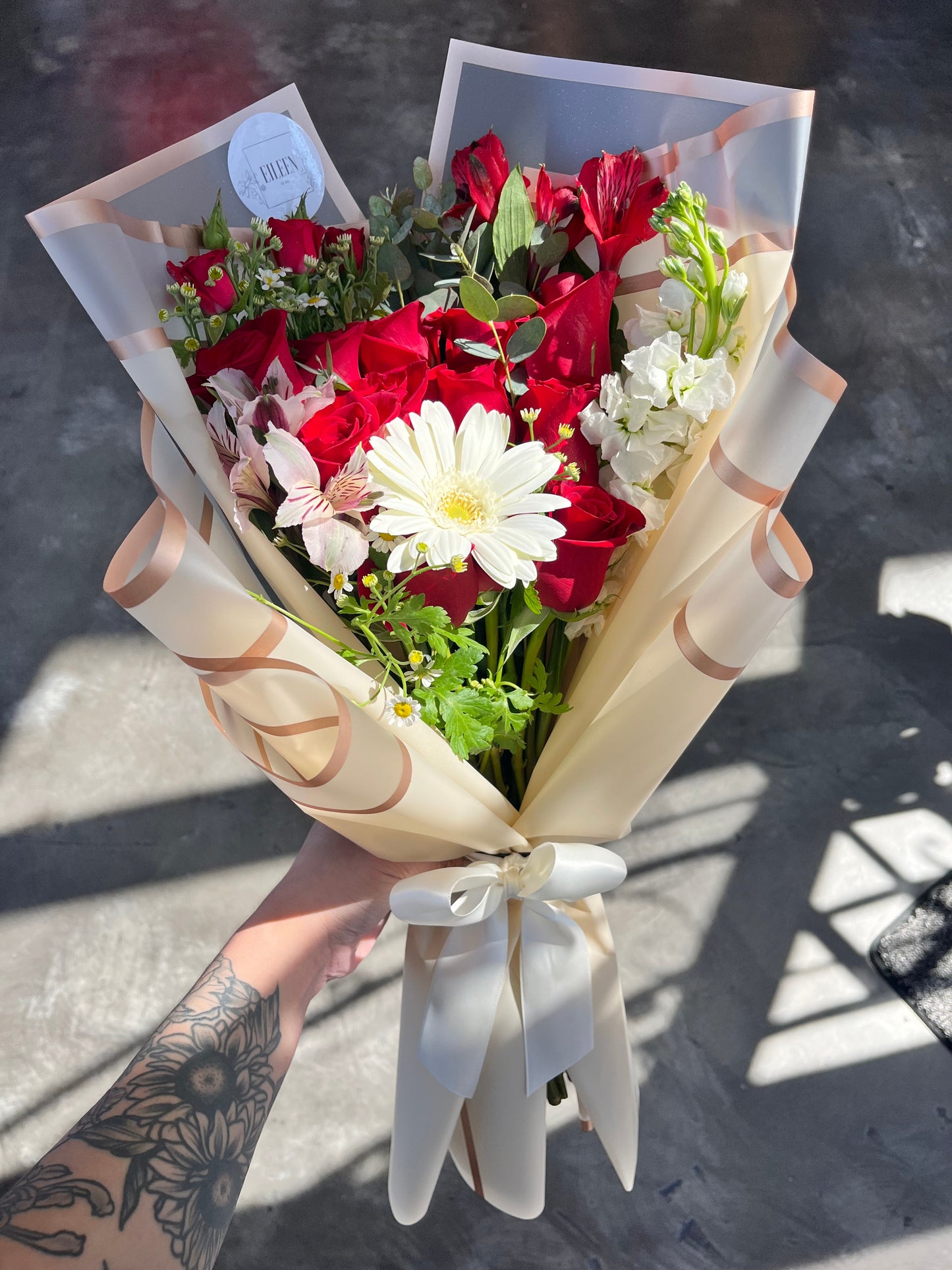 V-Day Korean Dozen with fillers Bouquet