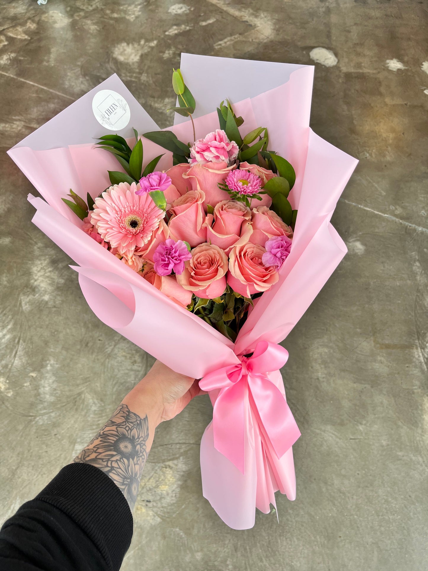 V-Day Korean Dozen with fillers Bouquet