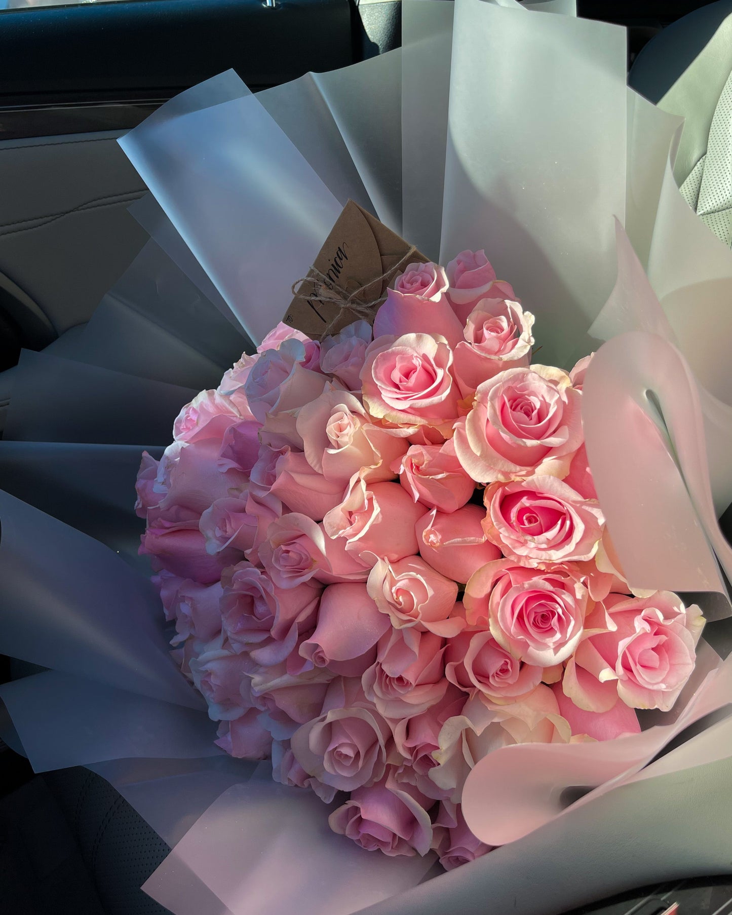 V-Day Angel Bouquet (25,50,or 100 roses)