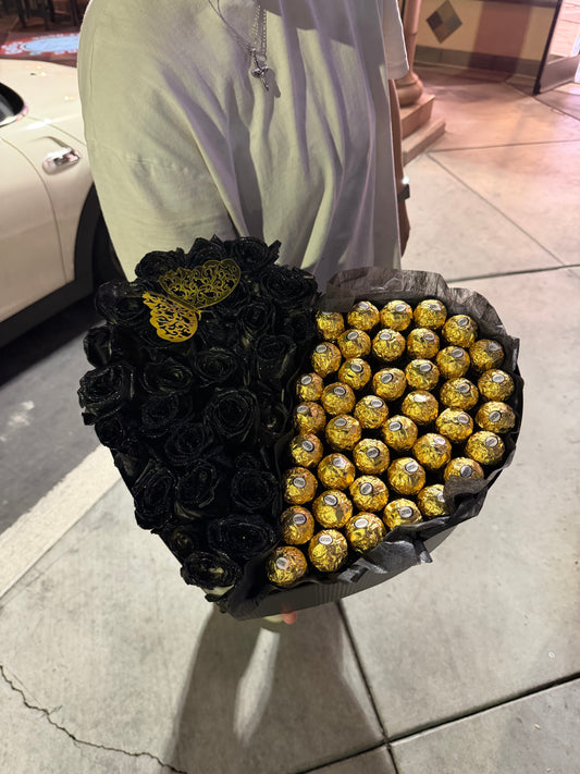 Flowers and Chocolate Heart box - Originally 275