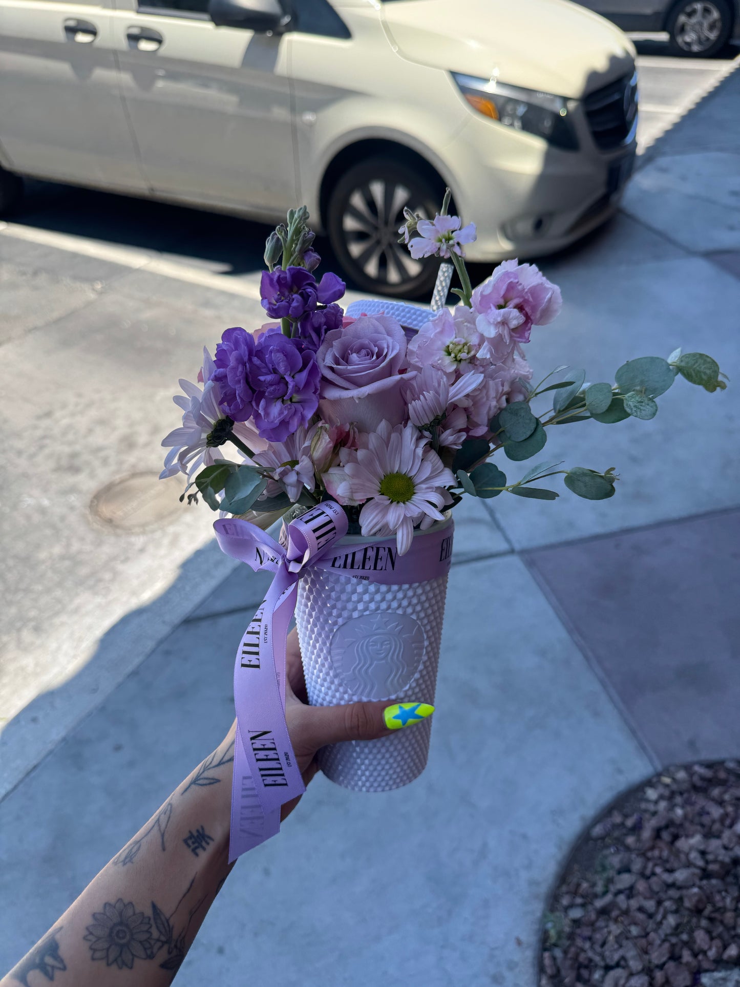 Floral Latte – Small Starbucks Cup