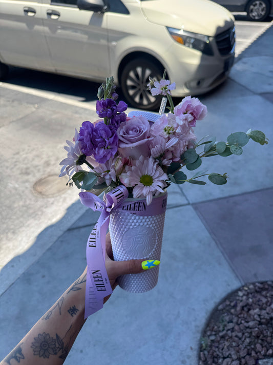 Floral Latte – Small Starbucks Cup