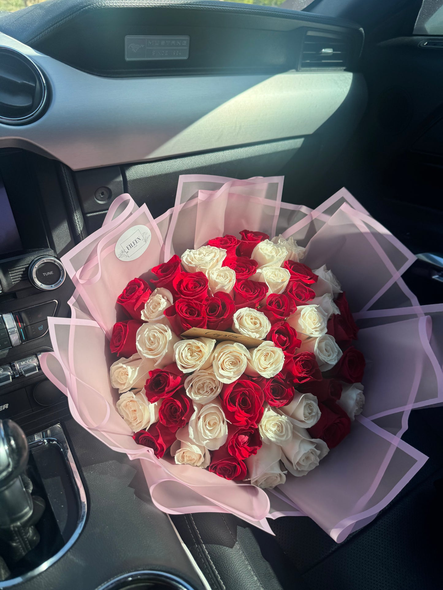 Angel Bouquet - Red and White Roses Only SALE