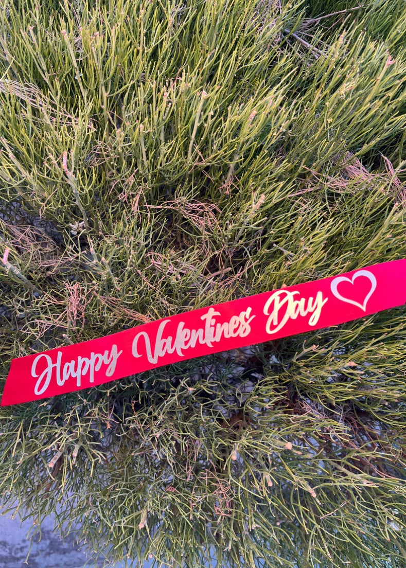 'Happy Valentines Day' Topper Ribbon