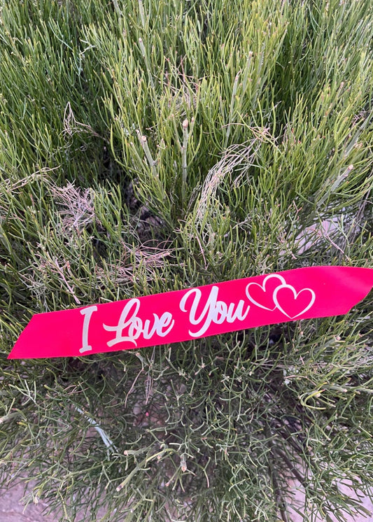 'I love you' Topper Ribbon